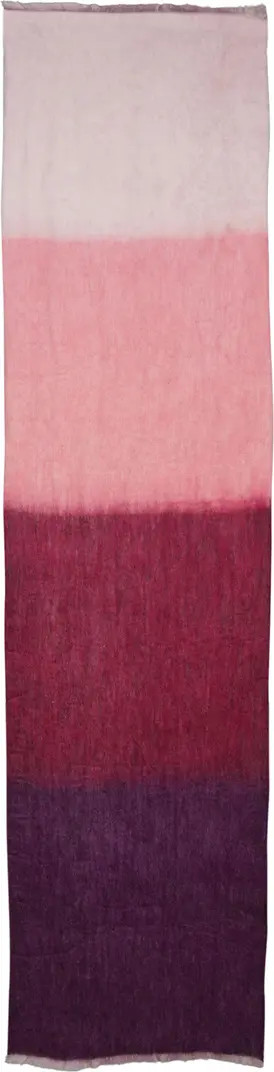 kate spade new york colorblock yarn dyed brushed wool blend scarf | Nordstrom | Nordstrom