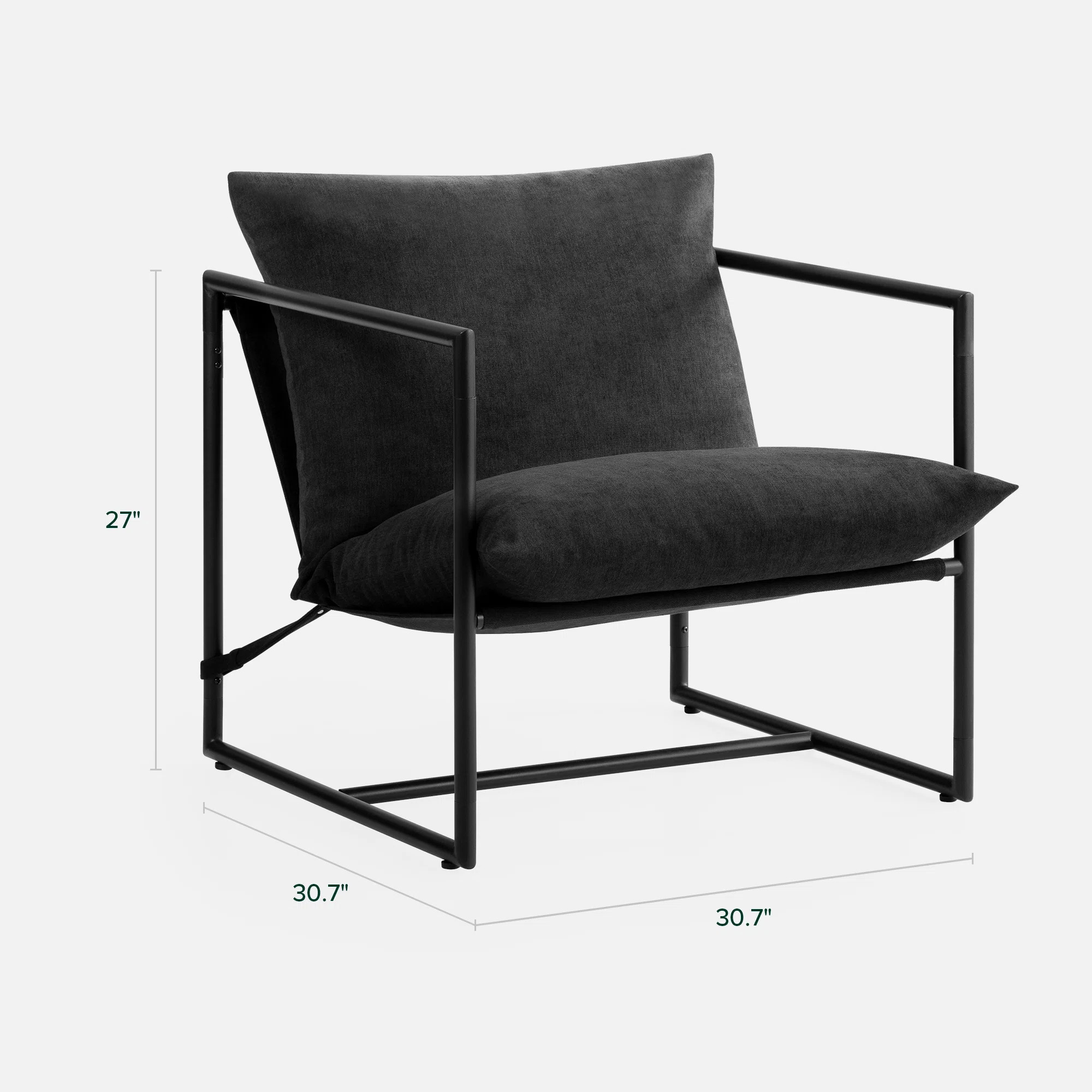 Reagle Modern Metal Framed Sling Accent Chair | Wayfair North America
