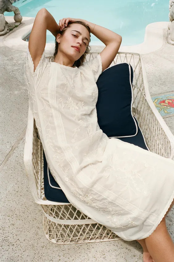 LIMITED EDITION EMBROIDERED BEADED DRESS | Zara UK