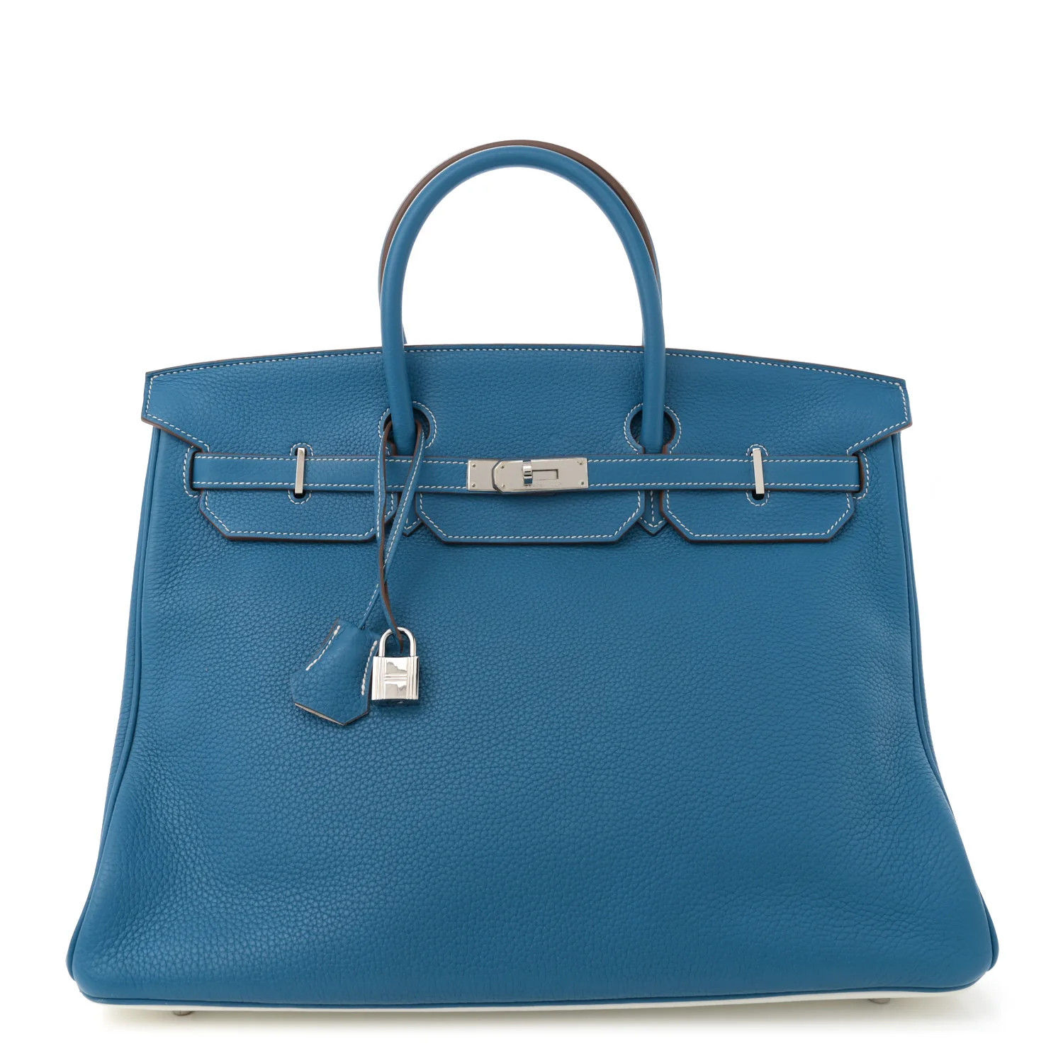 Hermes Togo Eclat Birkin 40 Mykonos White 1721097 | FASHIONPHILE (US)