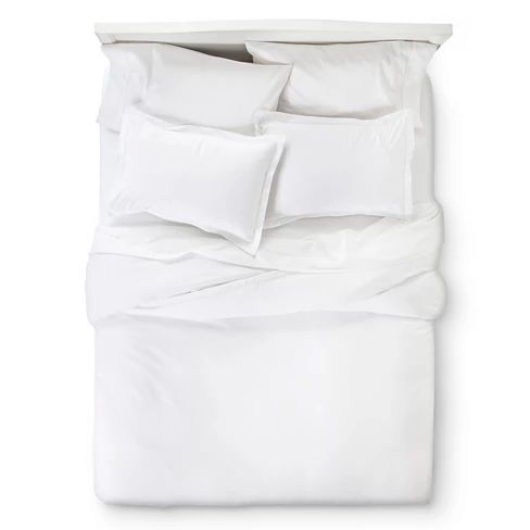 400 Thread Count Hemstitch Solid Duvet Cover Set 3pc - Elite Home Products | Target