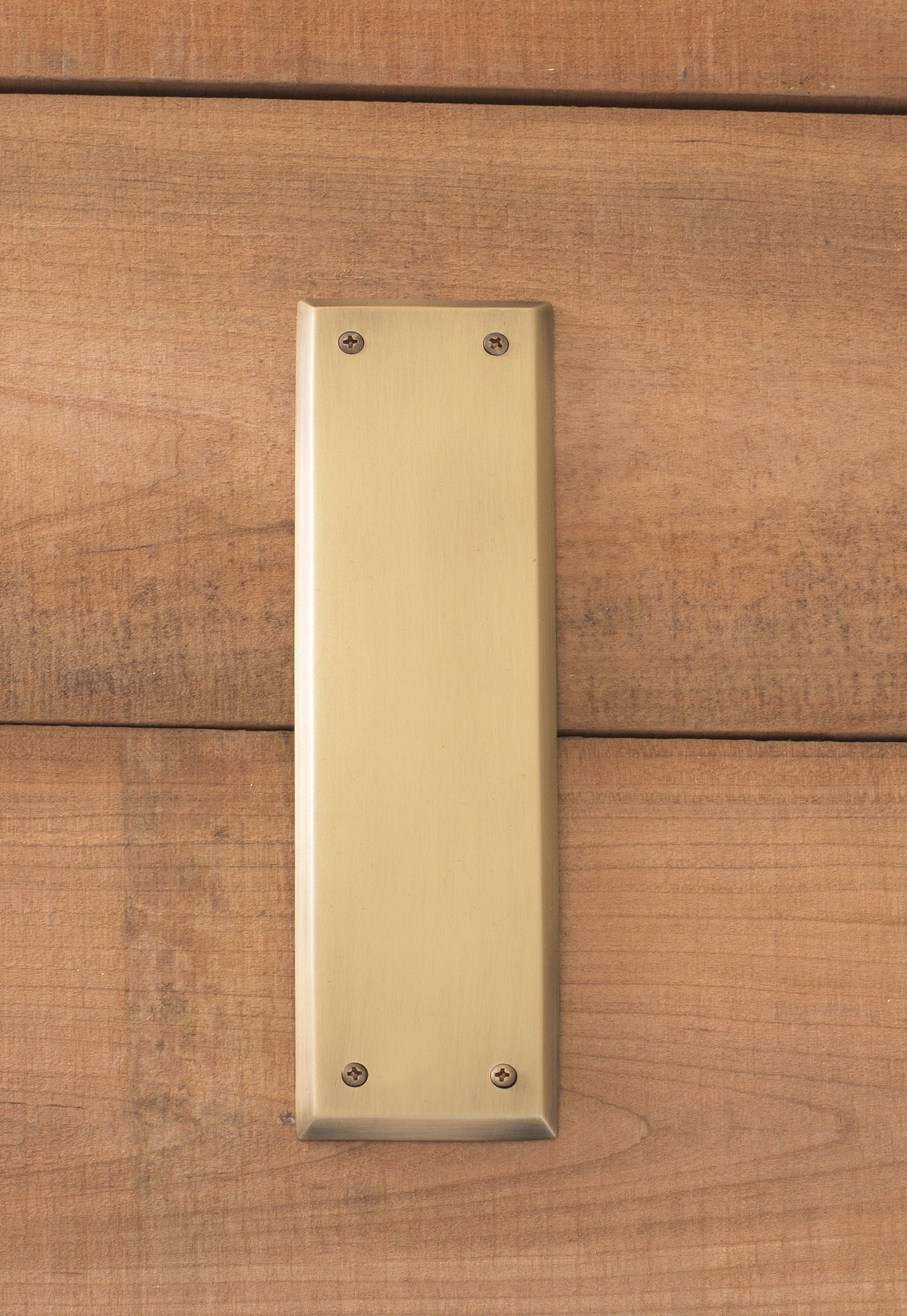 A07-P5400-609 Quaker Push Plate, 2-3/4 x 10, Antique Brass | Amazon (US)