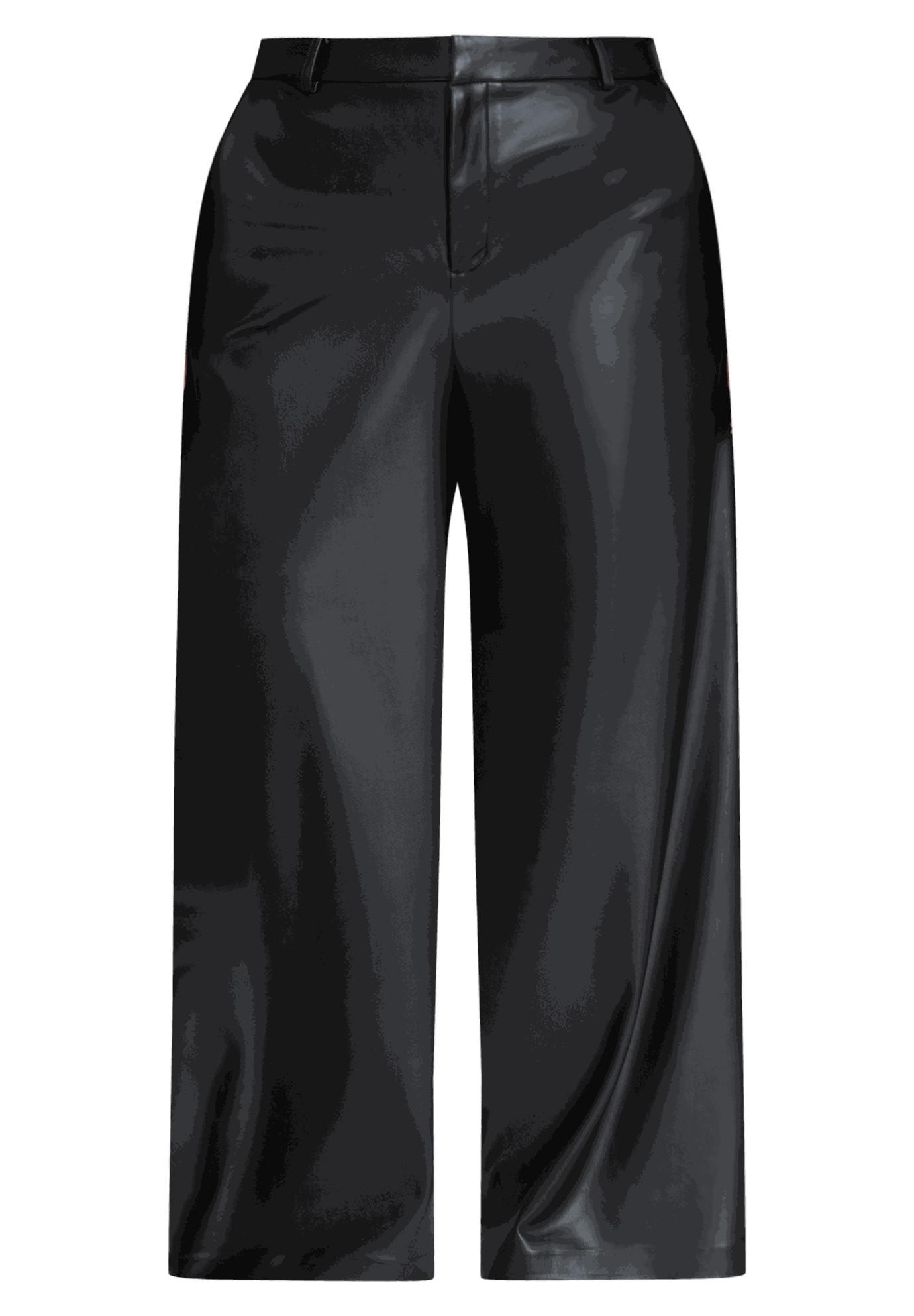 Wide Leg Faux Leather Pant | Eloquii