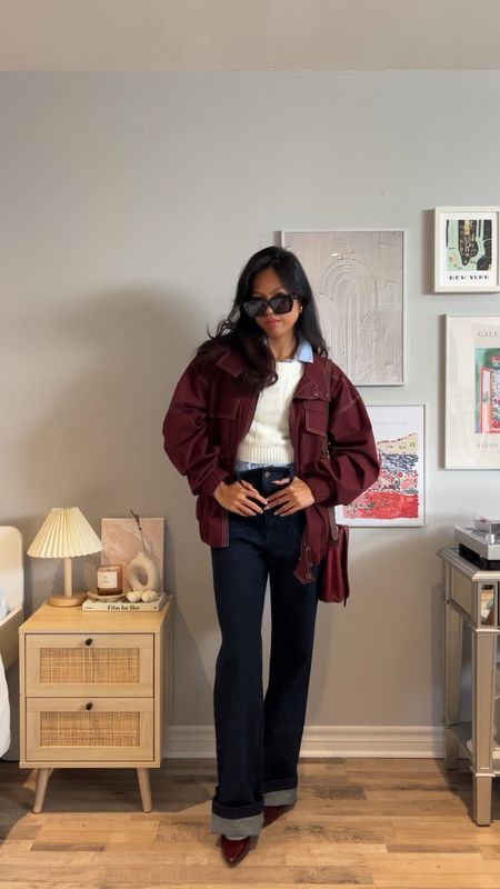 Day 1 of fall outfits 

Fall streetstyle, fall trends, cherry red, autumn outfits, casual outfit, everyday fashion, denim jacket

#LTKstyletip #LTKSeasonal #LTKshoecrush