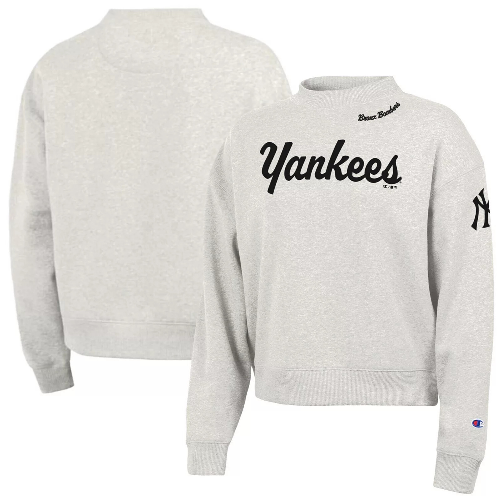 Women's Champion Stone New York Yankees Triumph Tri-Blend Sweatshirt, Size: Large, Team | Kohl's