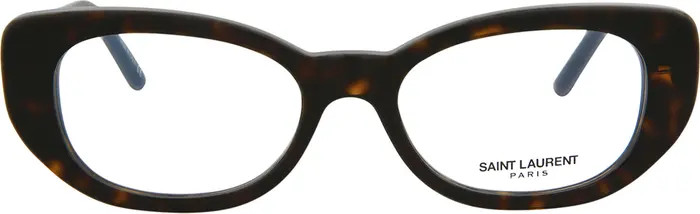 Saint Laurent 53mm Oval Optical Glasses | Nordstromrack | Nordstrom Rack