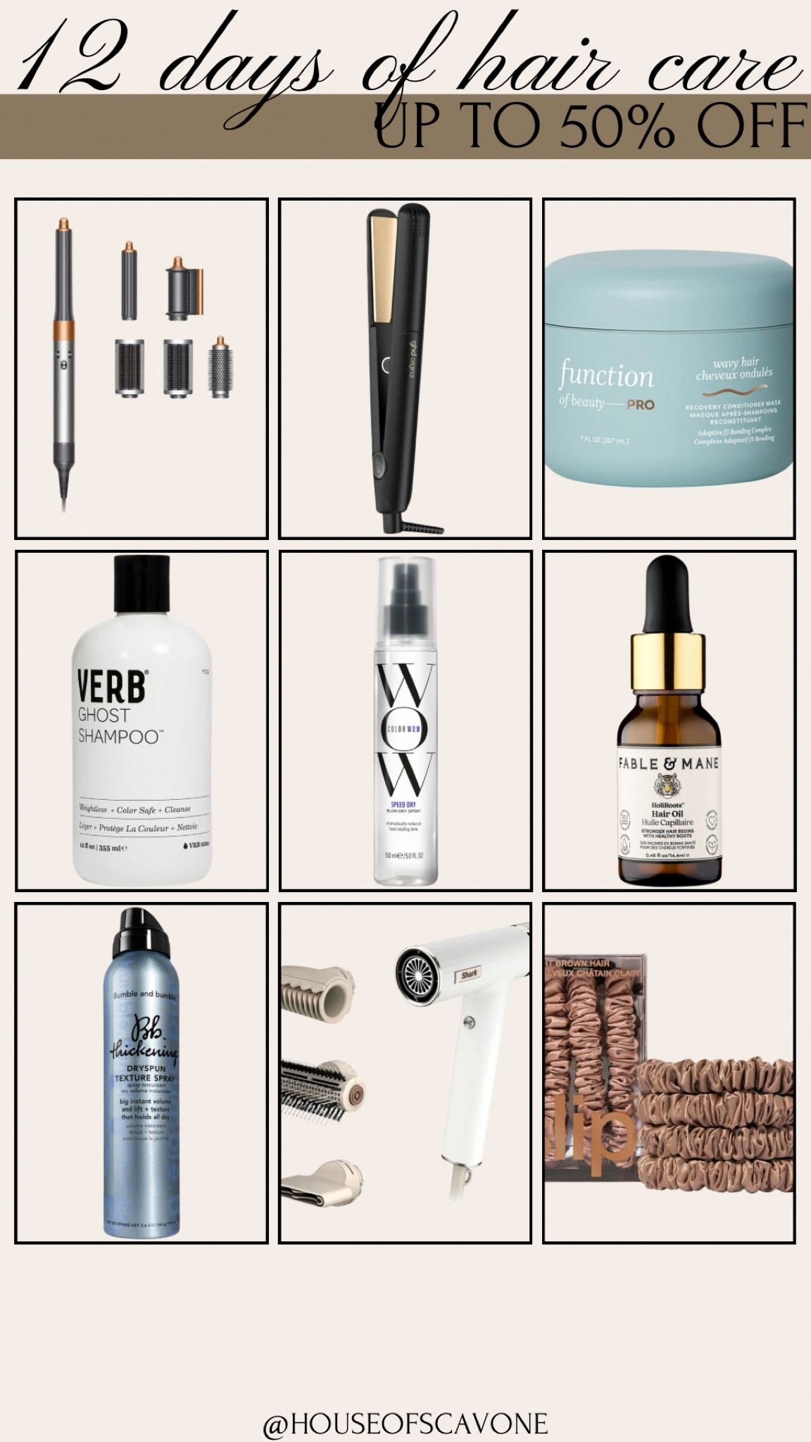 12 days of hair care deals up to 50% off #haircare #hair #hairproducts #hairsale #hairstyle #style #hairtools 

#LTKbeauty #LTKfindsunder100 #LTKsalealert