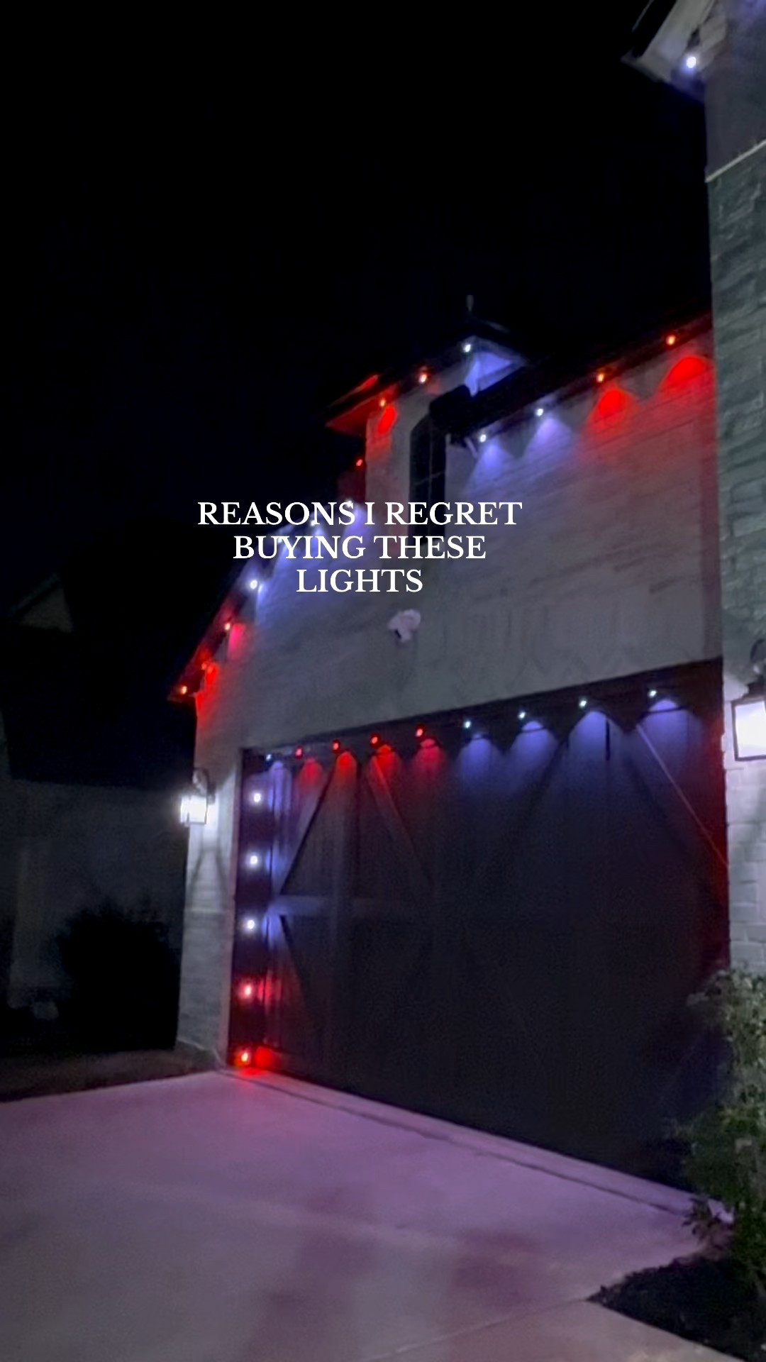 NONE

	•	Never hang lights again once they’re installed, you’re done forever 🙌
	•	Instant holiday vibes, change colors and patterns for every holiday (Christmas, Halloween, Valentine’s, 4th of July, St. Patty’s, all with one tap)
	•	Setand forget automation, schedule them to turn on/off automatically, so your house looks festive without you lifting a finger
	•	Weather proof + super bright, designed to handle rain, snow, heat, and still look amazing
	•	Customizable from your phone, choose colors, brightness, animations, or sync them to music right in the app

#LTKHoliday #LTKHome #LTKSaleAlert