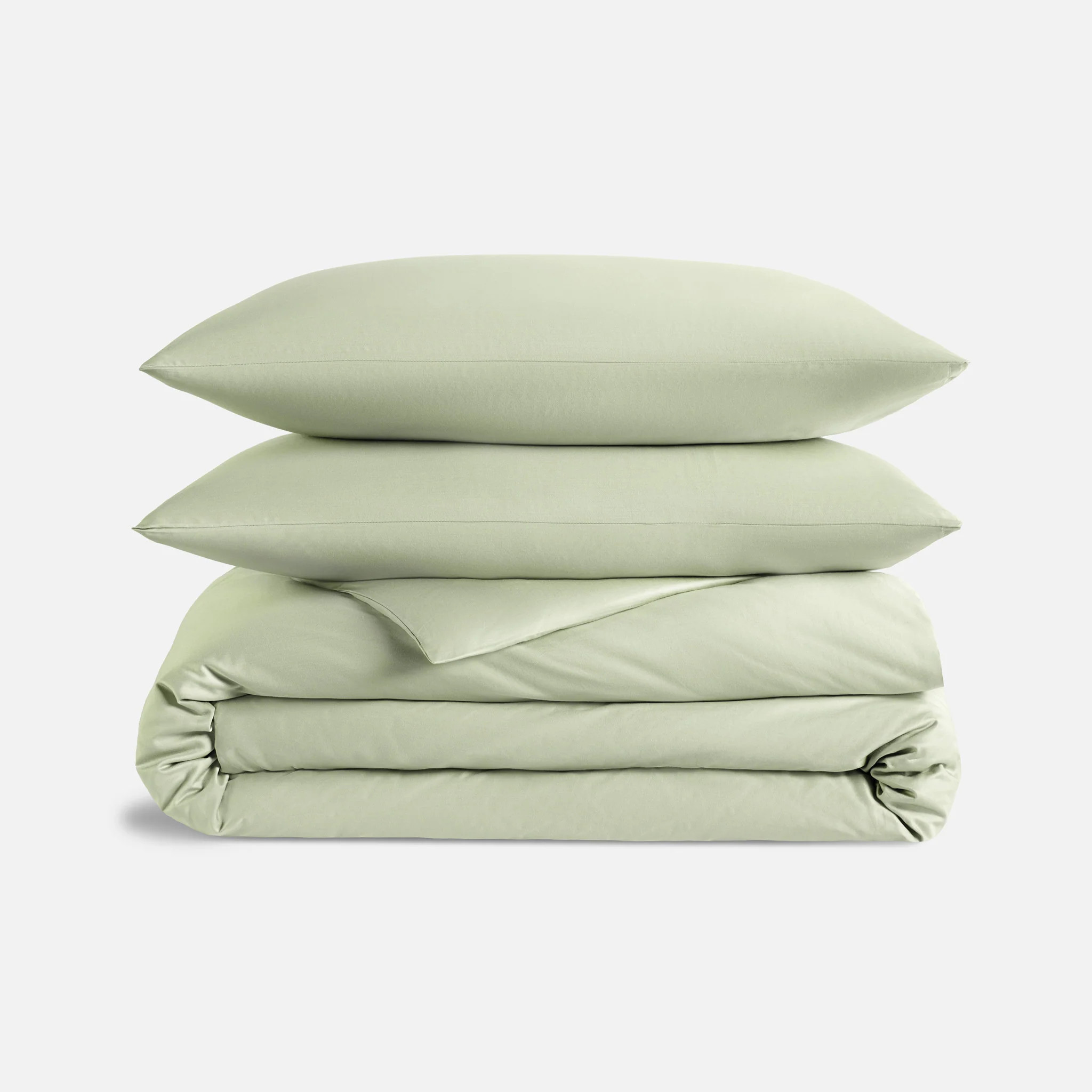Brooklinen Luxe Sateen Duvet Set size King/Cali King in Jade | Brooklinen