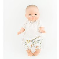 Paola Reina Doll Clothes, 13 Inch Doll Clothes For Reina, Ecru Tunic, Floraal Cotton Bloomers, Minik | Etsy (US)