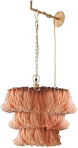 Ceiling Pendant Light Letaowl 3-Tier Tassel Chandelier,Fringe Boho Macrame Lamp Shade Hanging Lam... | Amazon (US)