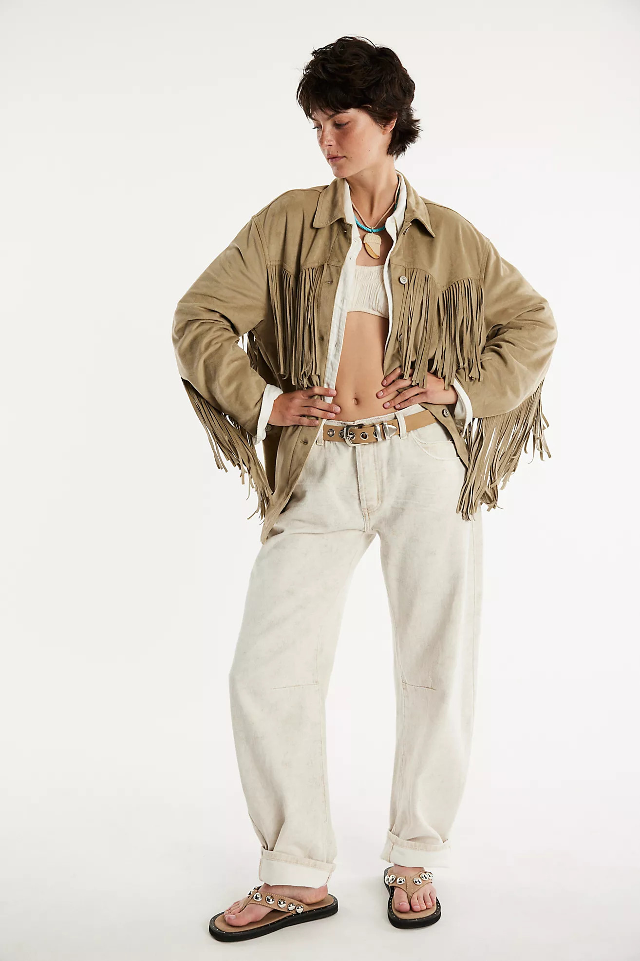 We The Free Fringe Out Vegan Suede Jacket | Free People (Global - UK&FR Excluded)