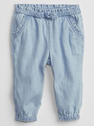 Baby Denim Joggers with Washwell™ | Gap Factory