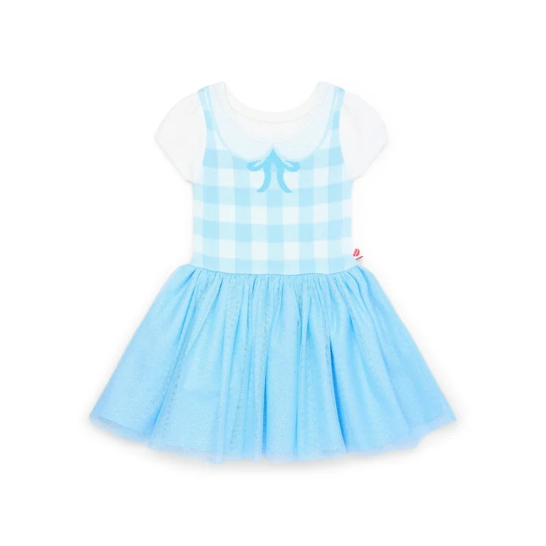The Wizard of Oz Toddler Girl Dorothy Cosplay Sweater Dress, Sizes 12M-5T | Walmart (US)