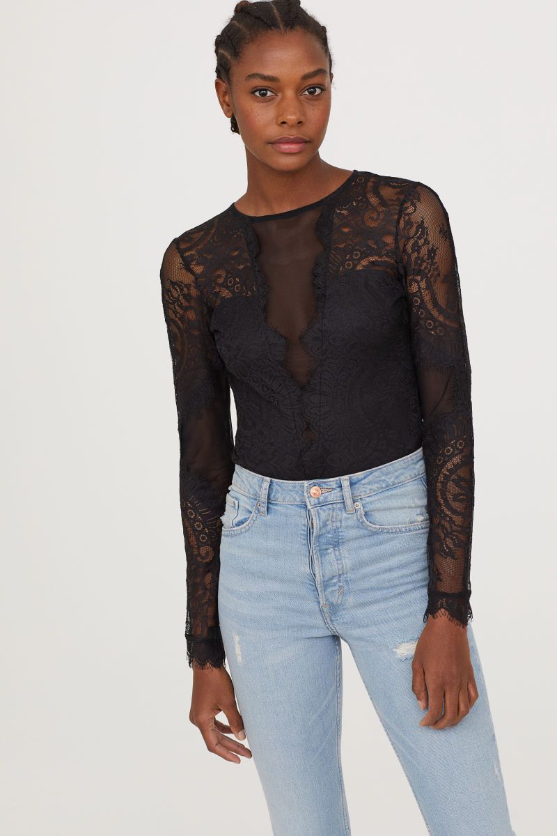 H&M Lace Bodysuit $49.99 | H&M (US)