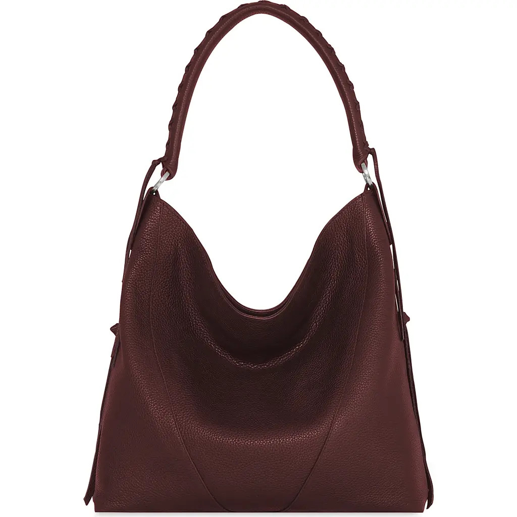 Rebecca Minkoff Mae Pebbled Leather Hobo Bag in Port at Nordstrom Rack | Nordstrom Rack