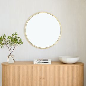 Metal Frame Round Wall Mirror | West Elm (US)