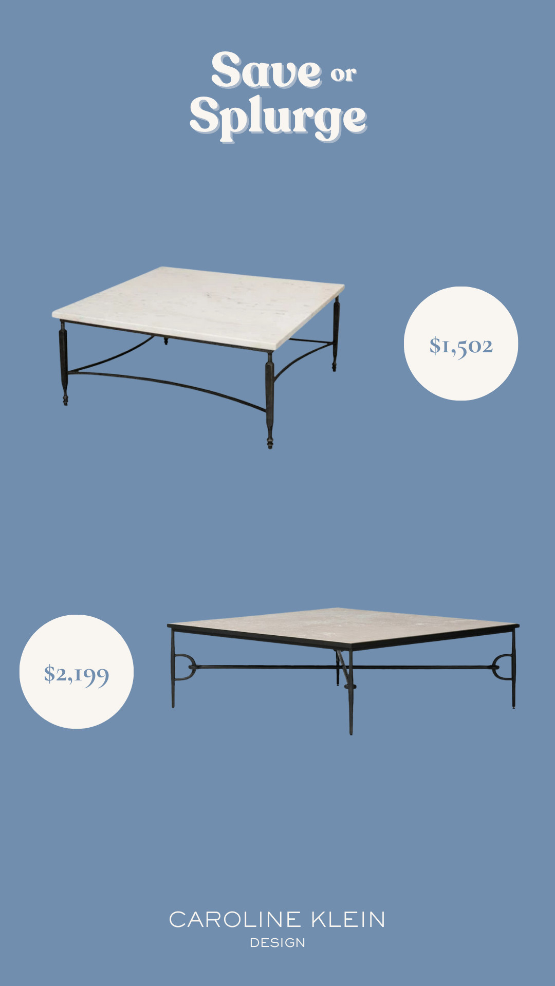Save or Splurge: Marble Coffee Tables 

 #LTKHome