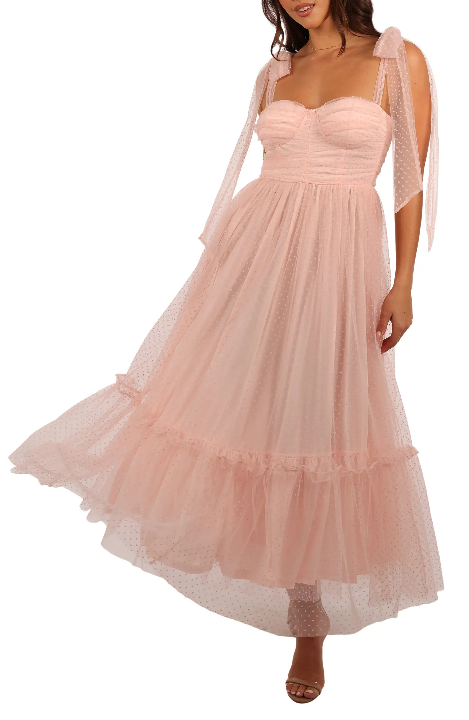 Floret Bow Strap Midi Sundress | Nordstrom