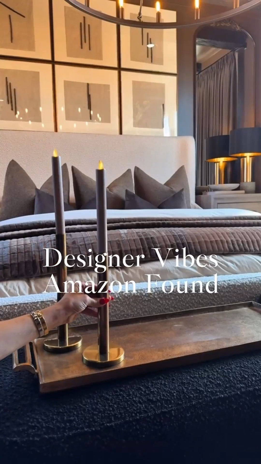 Sleek candlesticks, a chic marble box, modern black matches, cozy fall stems, and a rich throw blanket. All styled on a gorgeous tray that feels so Restoration Hardware… without the RH price tag. 🕯️✨ 

#amazonhomefinds #rhinspired #amazondecor #fallhomedecor #traydecor #coffeetablestyling #amazonstyle #modernhomedecor #budgetfriendlydecor #amazonhome #decoronabudget #homevibes #interiordesign


#LTKStyleTip #LTKU #LTKHome