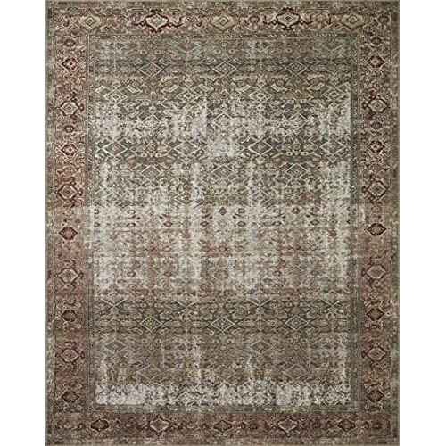 Amazon.com: Loloi Amber Lewis x Loloi Georgie Collection GER-08 Lagoon / Beige, 5'-0" x 7'-6", 0.19" Thick Area Rug : Home & Kitchen | Amazon (US)