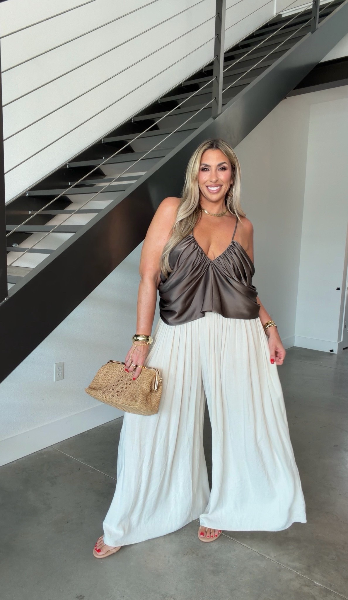 Top L
Pants naked wardrobe on my “shopmy” linked other options that I love. 
Comfortable sandals (TTS)

#LTKOver40