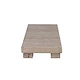 Creative Co-Op Scandinavian Travertine Footed Charcuterie, Beige Cheese/Cutting Board, Natural | Amazon (US)