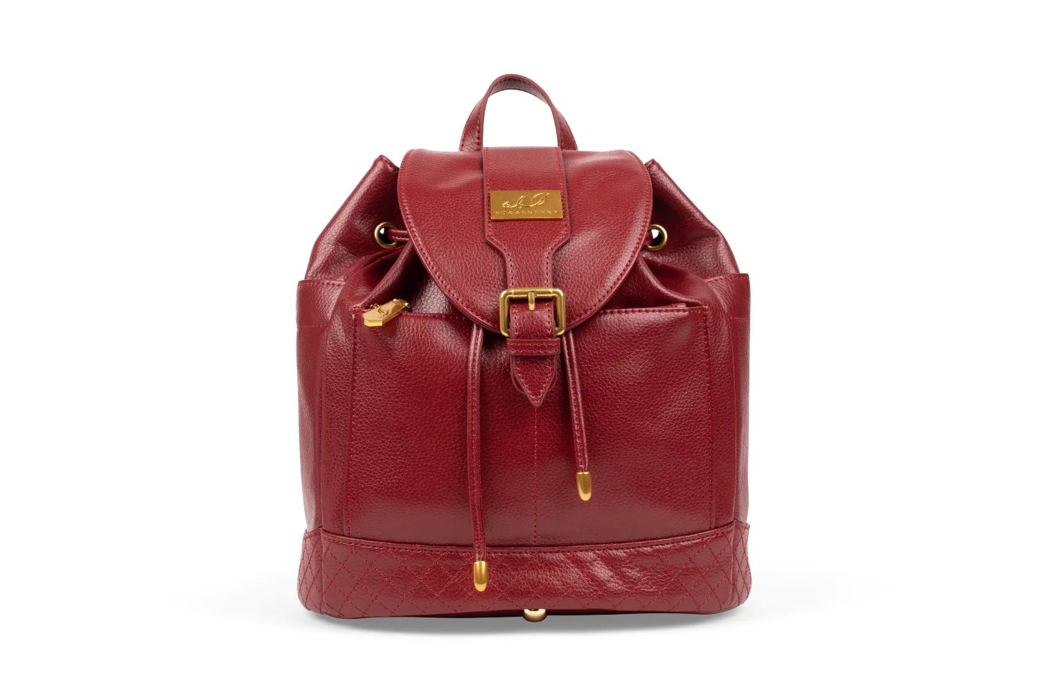 Sugarberry Vegan Leather Backpack - Red | Sugarberry