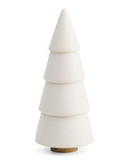 11.5in Ceramic Tree With Wood Base | Marshalls