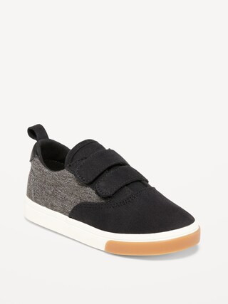 Unisex Double-Strap Mixed Material Sneakers for Toddler | Old Navy (US)