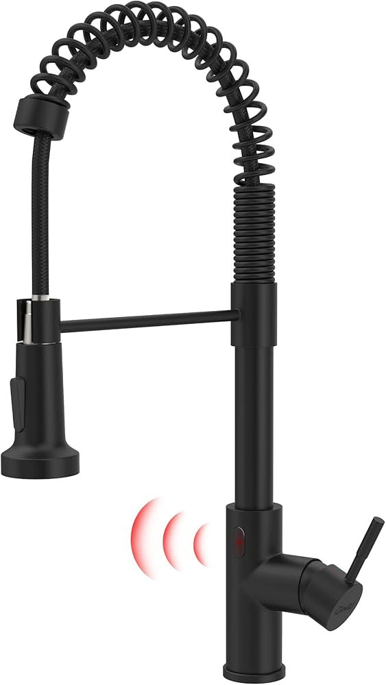 GIMILI Black Touchless Kitchen Faucet Motion Sensor Kitchen Faucets with Pull Down Sprayer Single... | Amazon (US)