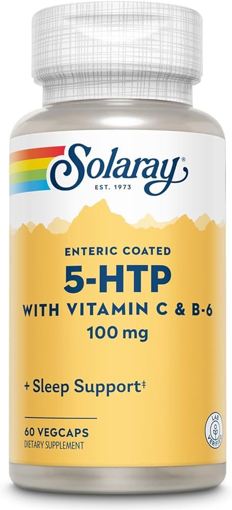 SOLARAY 5 HTP Supplement with Vitamin C & B-6 - Sleep Supplement and Serotonin Synthesis Support ... | Amazon (US)