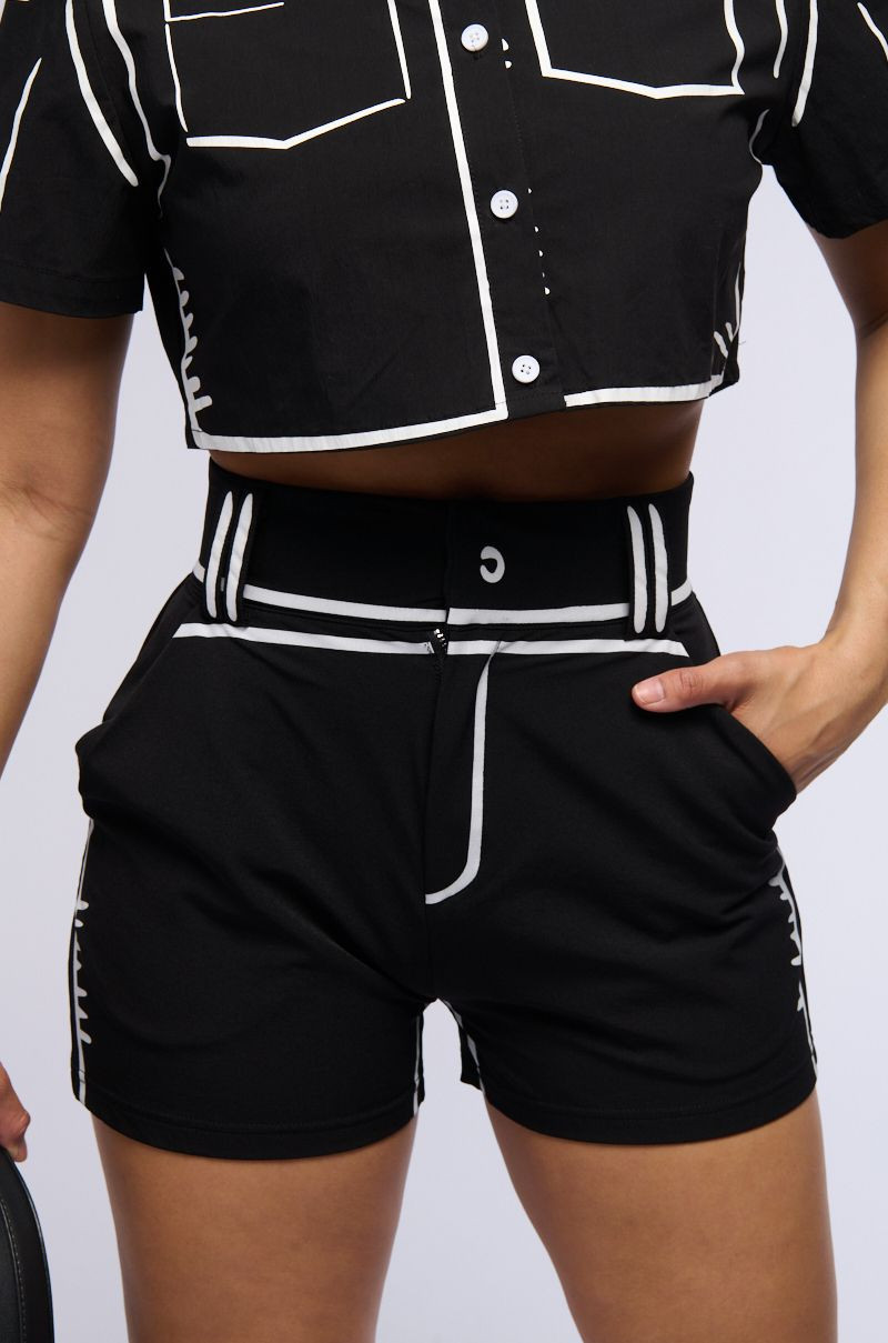 BLANK SPACE HIGH WAIST FASHION SHORT | AKIRA