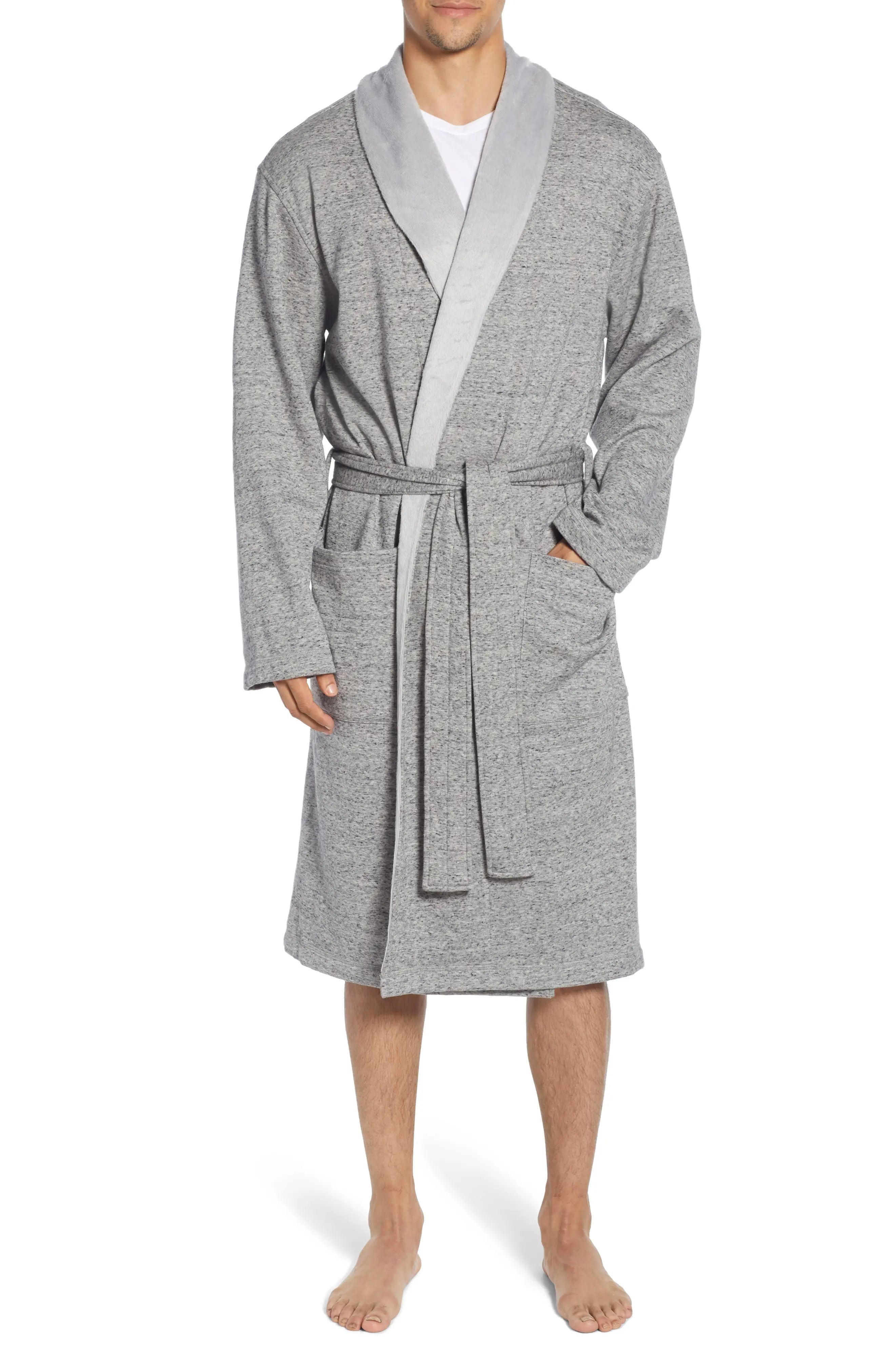 Men's UGG Robinson Robe, Size Medium/Large - Grey | Nordstrom