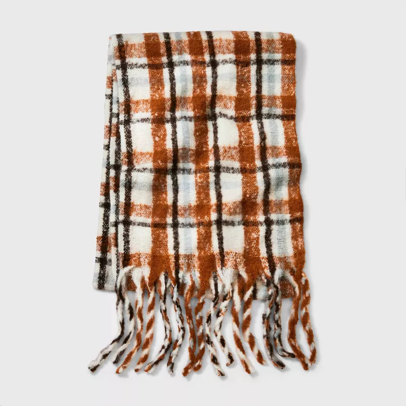 Women's Plaid Blanket Scarf - A New Day™ | Target