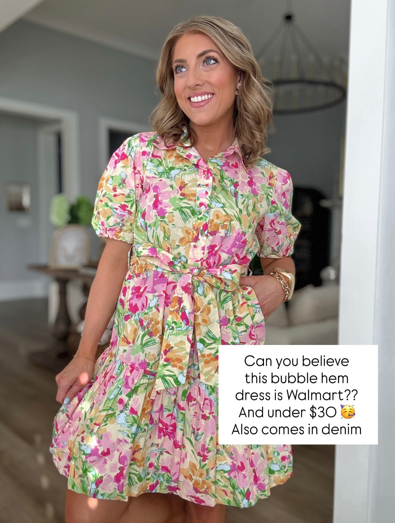 I’m still not over this… this bubble hem dress is on Walmart and under $30 😳🌸

The fit, the print, the volume—everything about this feels like something you’d find at Anthropologie or a boutique for 3x the price. The tie waist detail is SO flattering and the bubble hem gives it that elevated, on-trend look ✨

Already picturing this for brunch, showers, vacations, everything 💗 and it also comes in denim!!

This one is going to go FAST.

#walmartfashion #walmartnewarrivals #bubblehemdress #springstyle #summerstyle #affordablefashion #boutiquestyle #momoutfits #femininefashion #outfitinspo #ltkfashion #under30

#LTKPetite #LTKootd