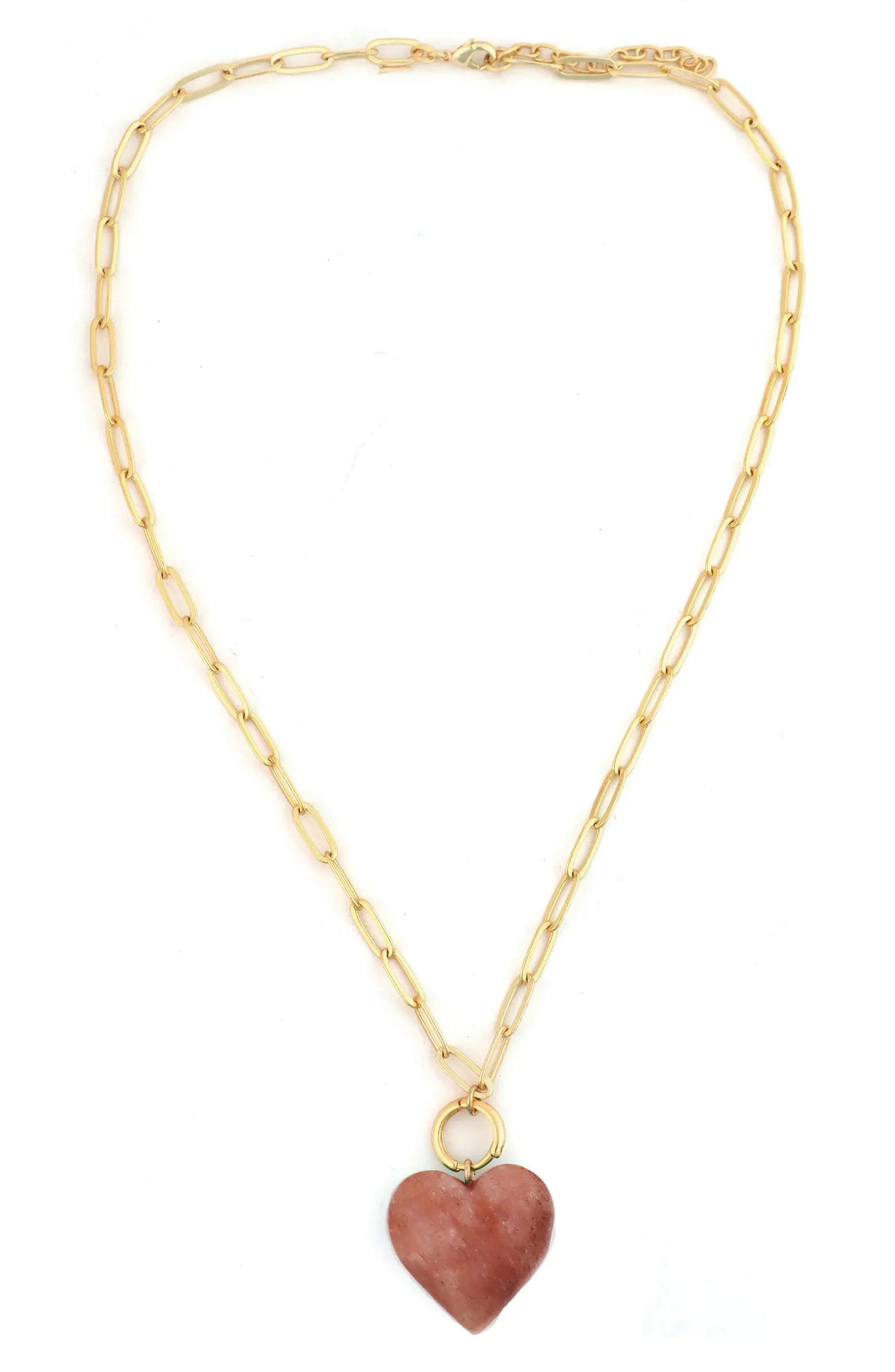 Stone Heart Pendant Necklace | Nordstrom