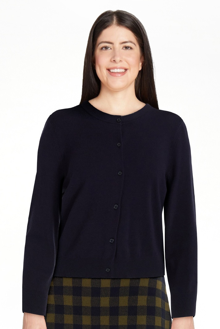Free Assembly Women's Solid, Stripe, & Print Classic Cozy Yarn Cardigan Sweater, Lightweight, Siz... | Walmart (US)