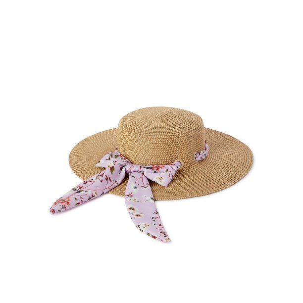 Time and Tru Women's Light Tan Marled Hat with Removable Scarf - Walmart.com | Walmart (US)