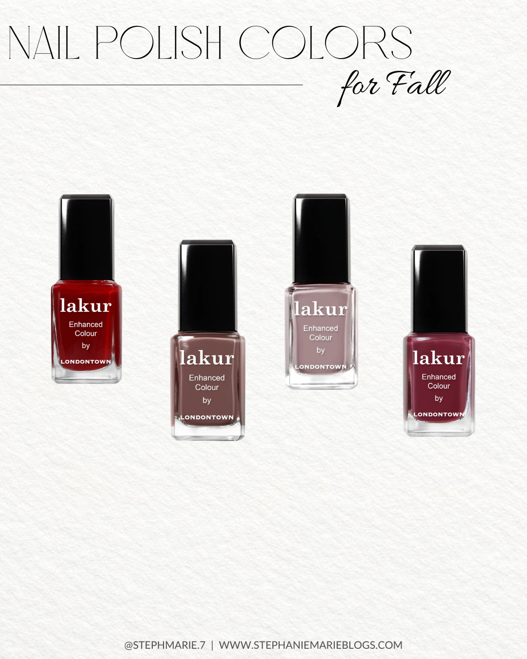 Fall nail colors I’ll be reaching for all season! Rich reds, moody neutrals, and classic deeper shades that feel perfect for this time of year.  

 #LTKSeasonal #LTKOver40 #LTKBeauty