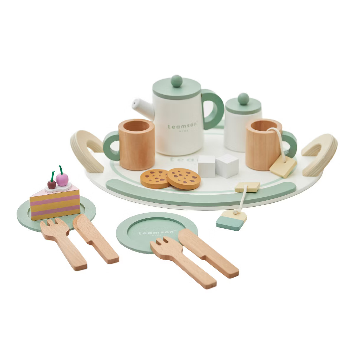 Teamson Kids Little Chef Frankfurt 20-pc. Wooden Play Kitchen Tea Party Set | Target