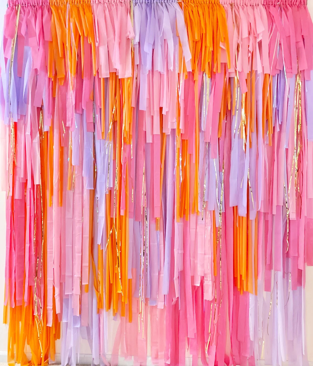 Bachelorette Party Backdrop/bridal Shower Party Backdrop/pink and Orange Backdrop for Birthday Pa... | Etsy (US)