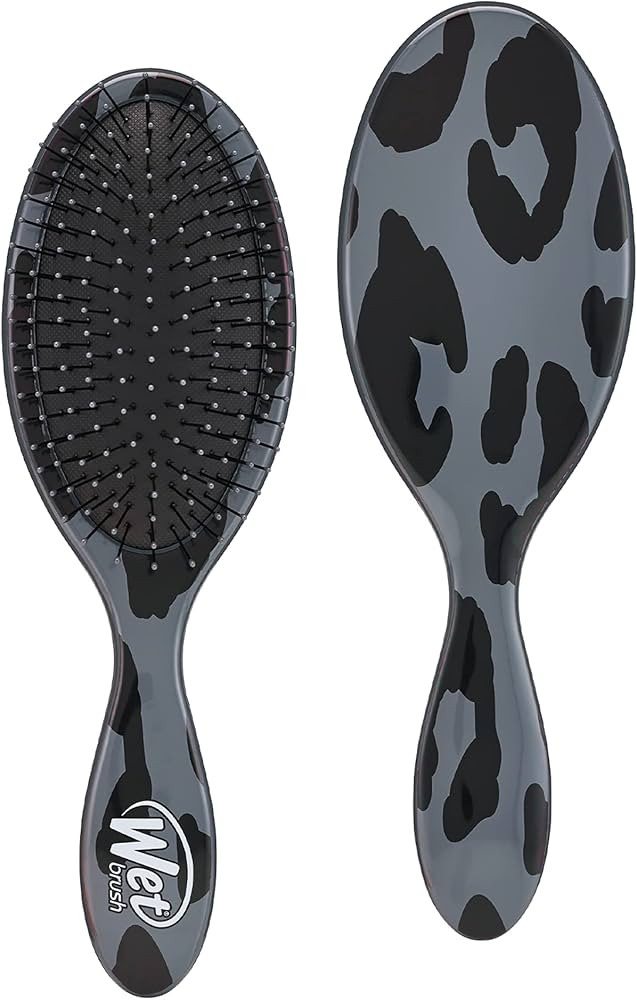 Wet Brush Original Detangling Hair Brush, Dark Gray Leopard (Safari) - Ultra-Soft IntelliFlex Bri... | Amazon (US)