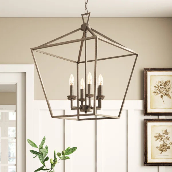Carmen 6 - Light Lantern Geometric Chandelier | Wayfair North America