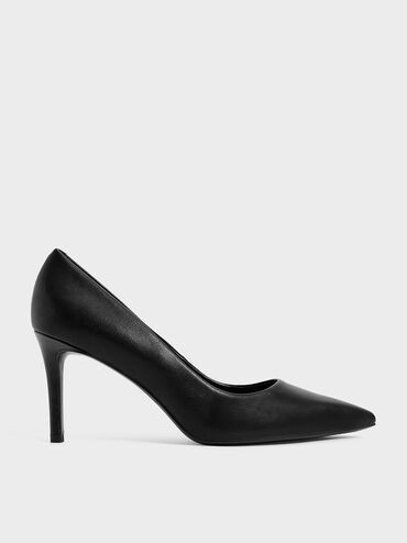 Emmy Pointed-Toe Stiletto Pumps
 - Black | Charles & Keith UK