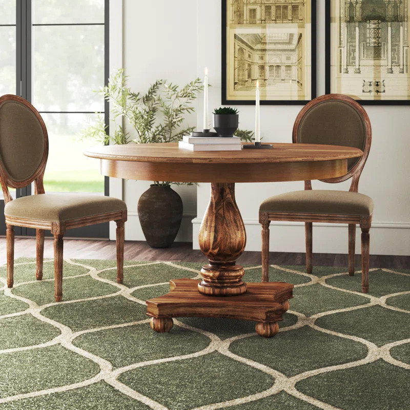Ariahana Round Solid Wood Dining Table | Wayfair North America