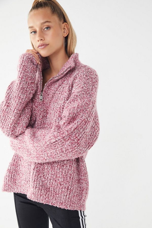 UO Fisherman Oversized Quarter-Zip Sweater | Urban Outfitters (US and RoW)