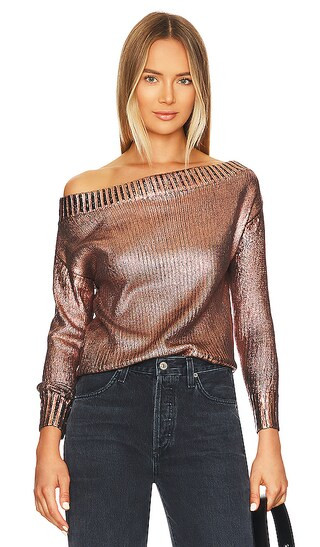 Marla Sweater in Rose Gold | Revolve Clothing (Global)