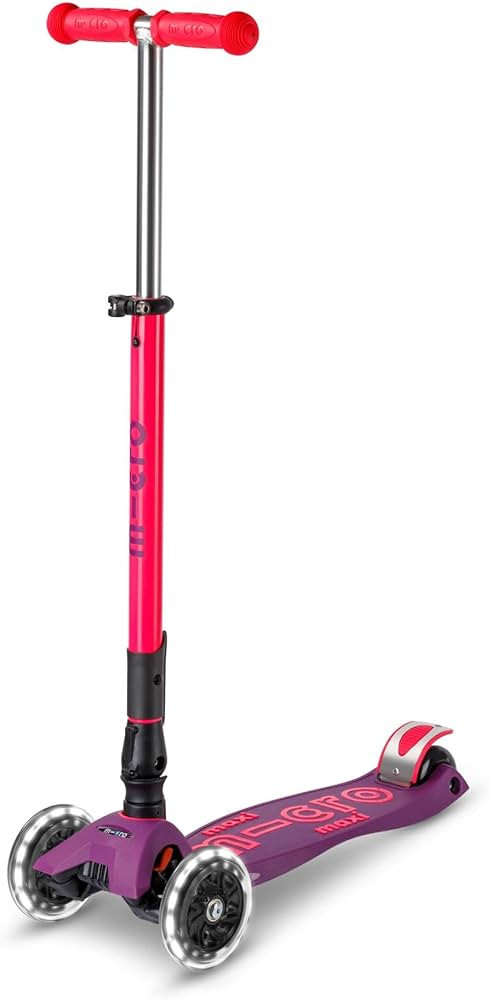 Micro Kickboard | Maxi Foldable LED Kids Scooter for Ages 5-12 | Children up to 110 lbs | 3 Wheel... | Amazon (US)