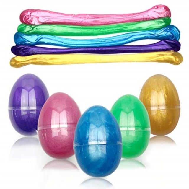 qingqiu 5 colors slime putty in easter eggs for kids boys girls easter toys easter basket stuffer... | Walmart (US)